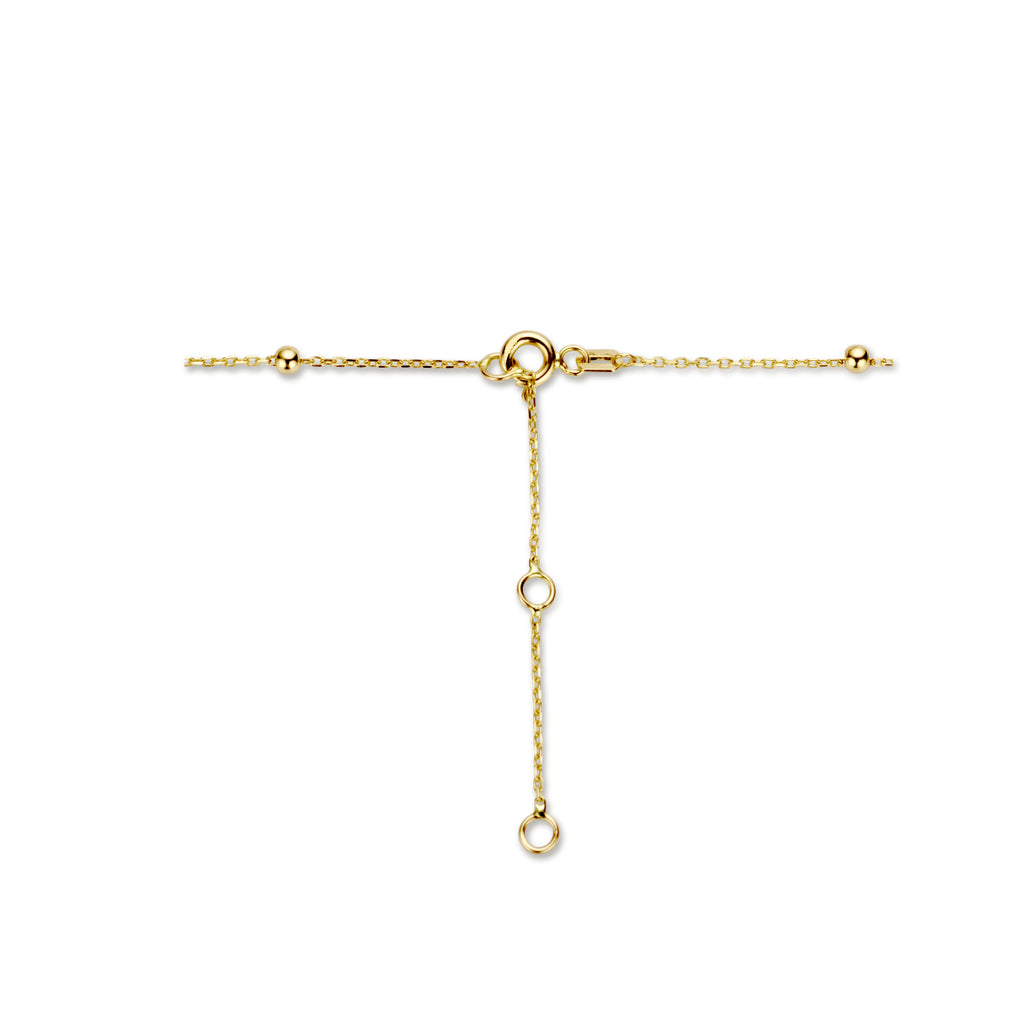 collier bolletjes 2,5 mm 40 - 42 - 44 cm 14K geelgoud - rondje,bolletje,ringetje,draad
