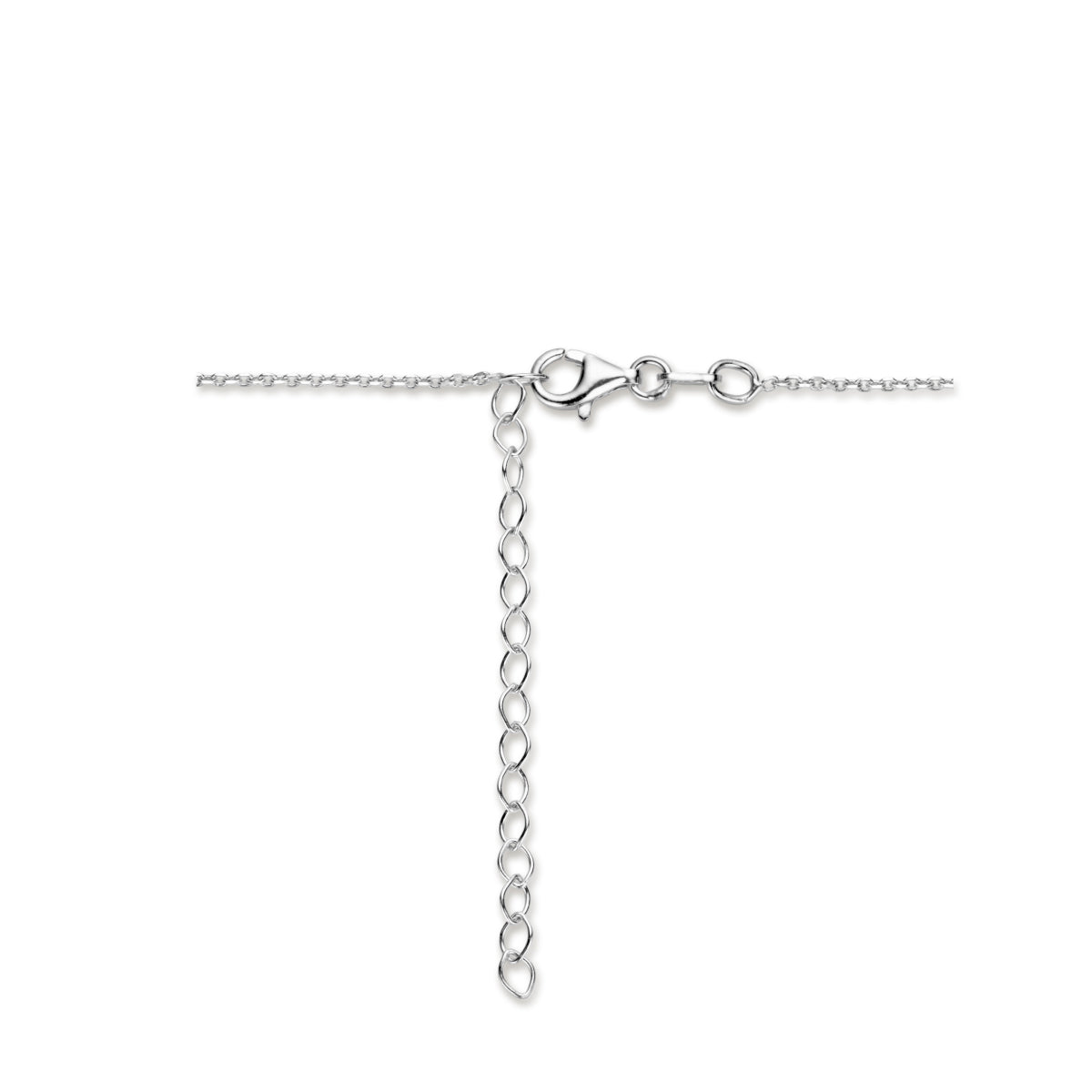 Y-Halskette Perle 45 + 5 cm Silber rhodiniert