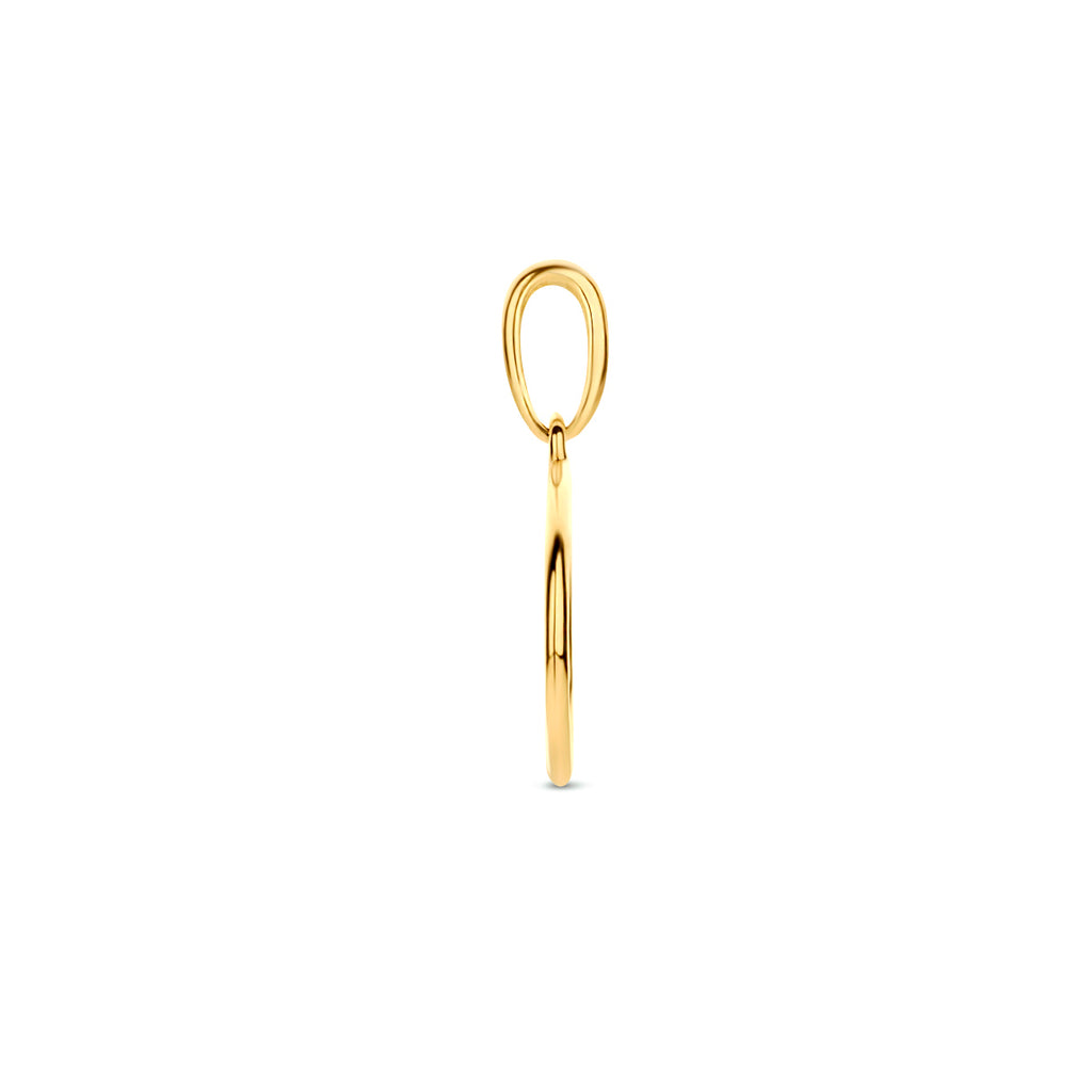 hanger rondje 10 mm 14K geelgoud