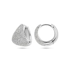 klapoorringen zirkonia 15 mm zilver gerhodineerd