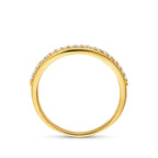 ring lab grown diamant 0.19ct g vs 14K geelgoud
