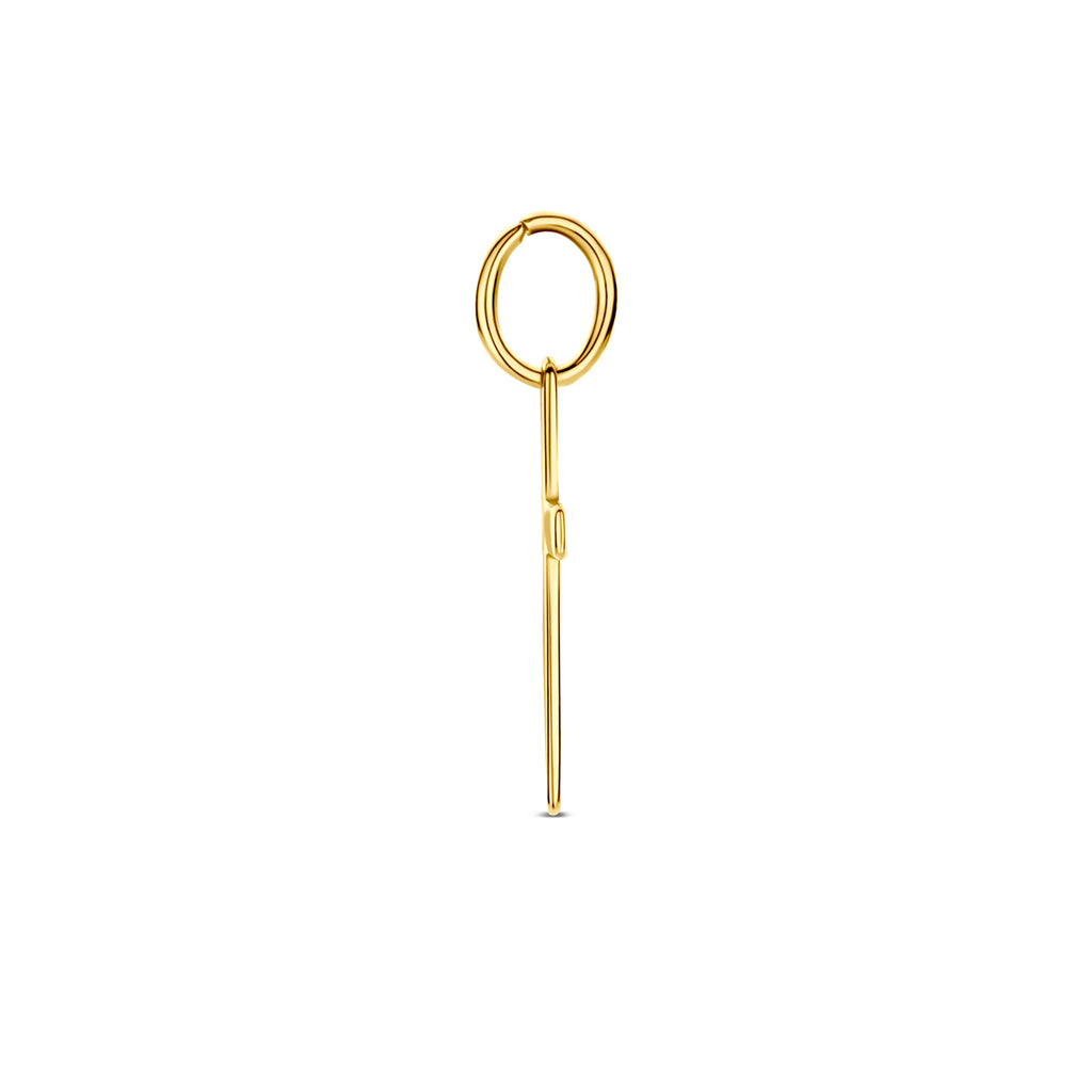 9k hanger kruis 16,5 mm 9K geel