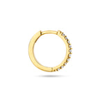 klapoorring diamant 0.11ct h p1 per stuk 14K geelgoud