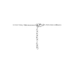 Halskette Infinity Zirkonia 41 + 4 cm Silber rhodiniert