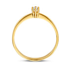 ring diamant 0.05ct h si 14K geelgoud