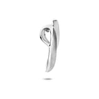 hanger poli/mat zilver gerhodineerd