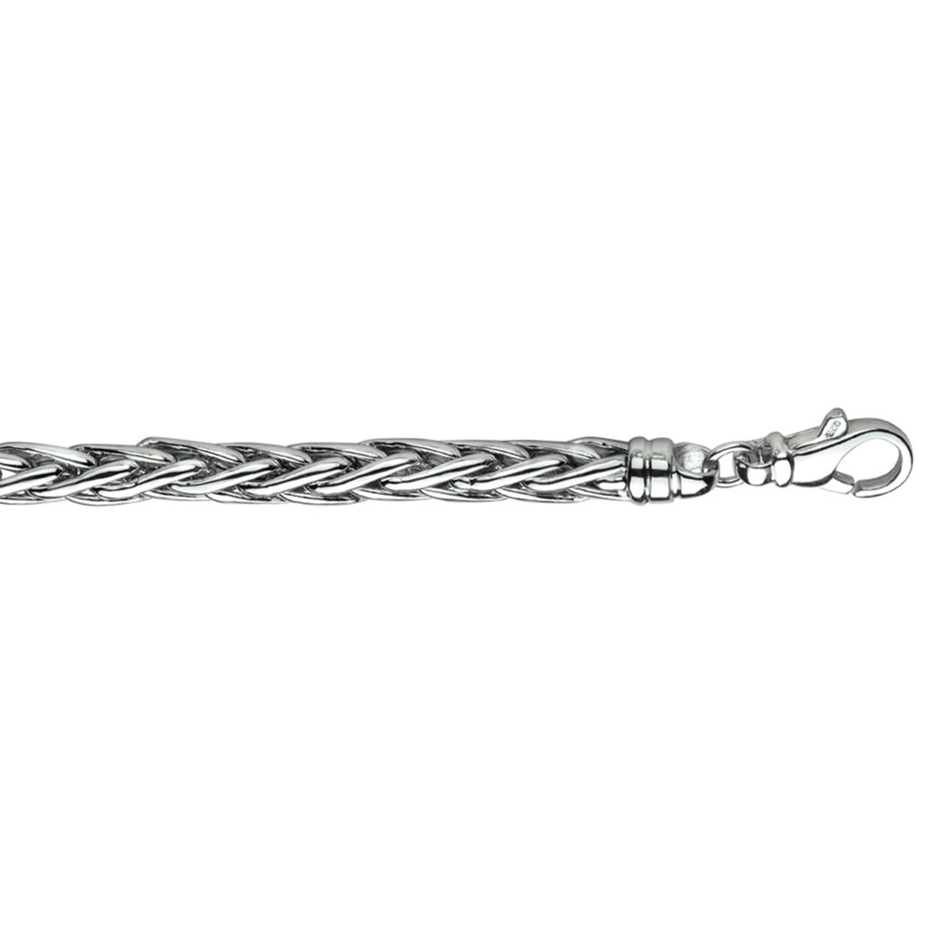armband vossestaart 6,0 mm zilver gerhodineerd