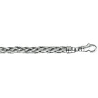 armband vossestaart 6,0 mm zilver gerhodineerd