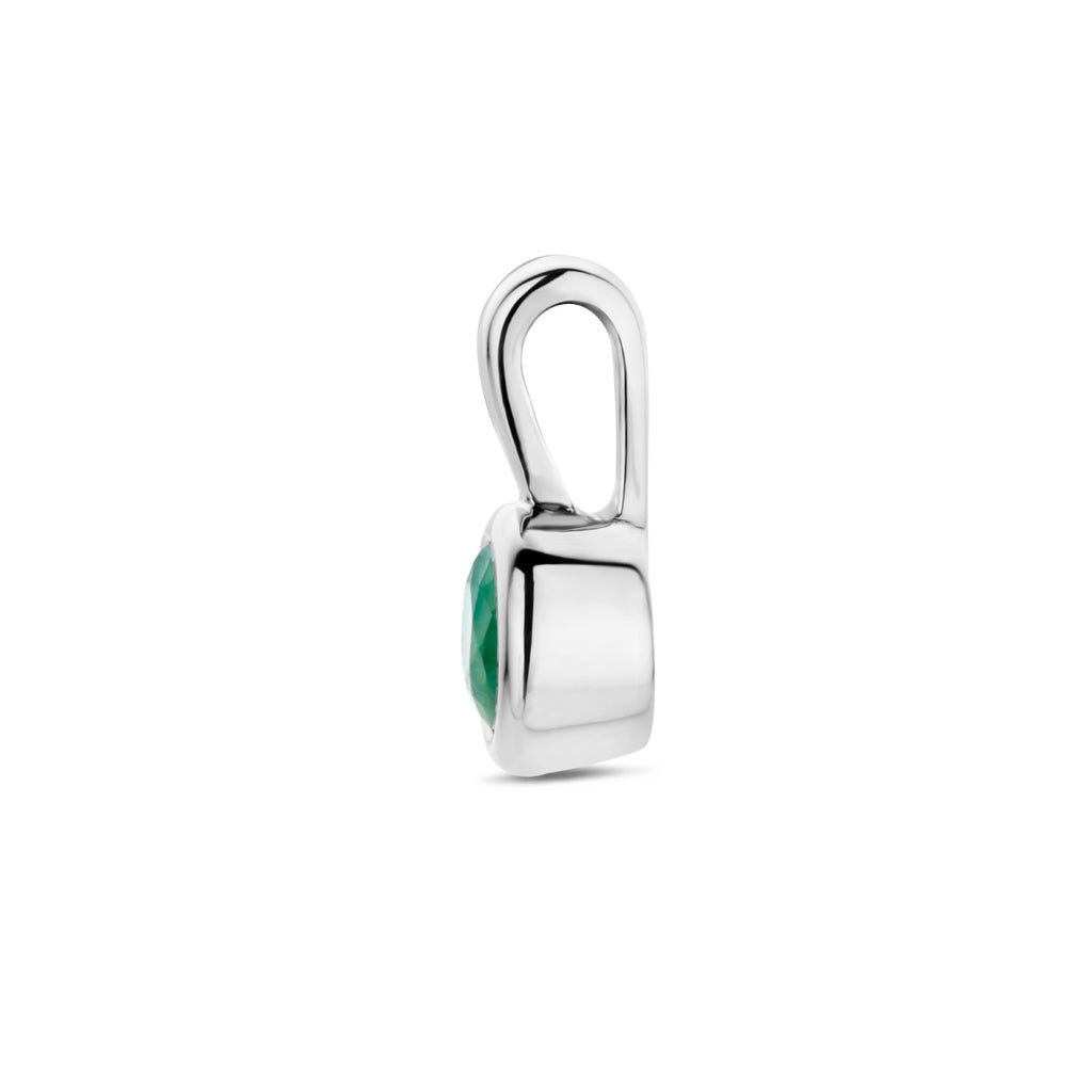 hanger met geboortesteen 11 mm zilver gerhodineerd