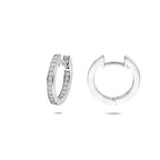 klapoorringen zirkonia 15 mm zilver gerhodineerd