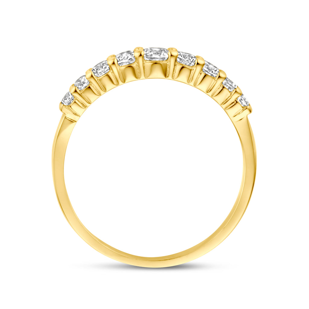 ring zirkonia 14K geelgoud