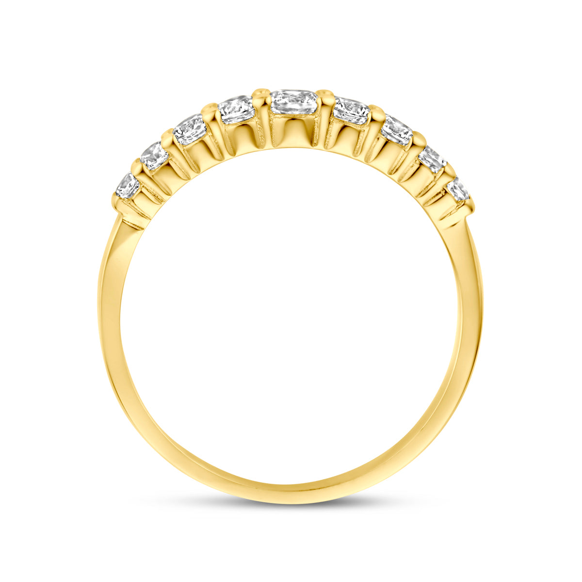 ring zirkonia 14K geelgoud