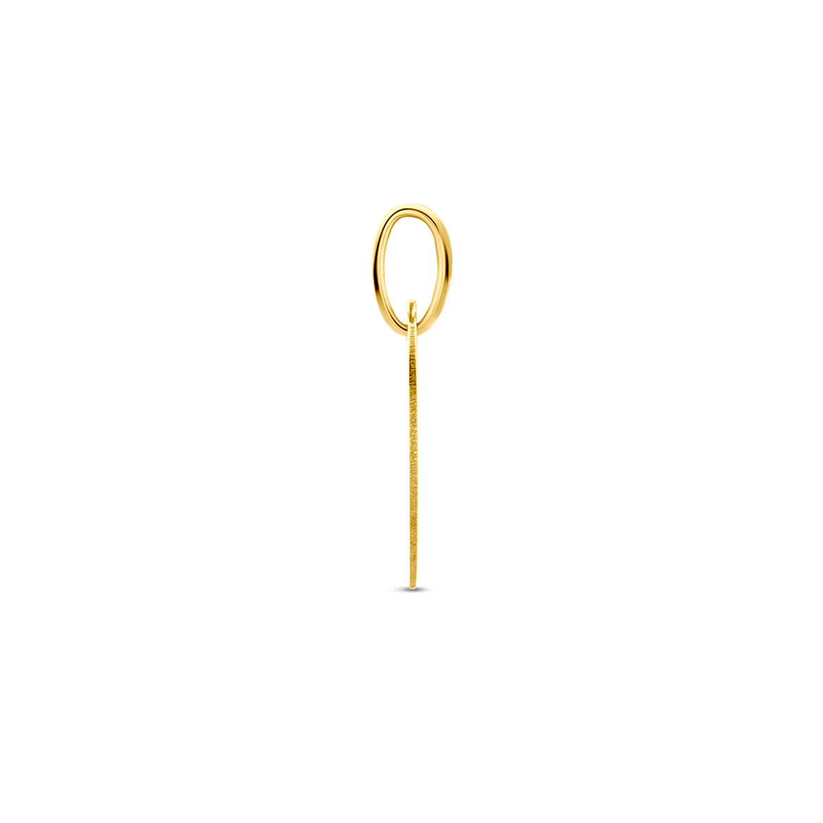 graveerhanger rondje 13,5 mm 14K geelgoud