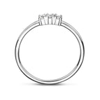 ring trilogie zirkonia zilver gerhodineerd