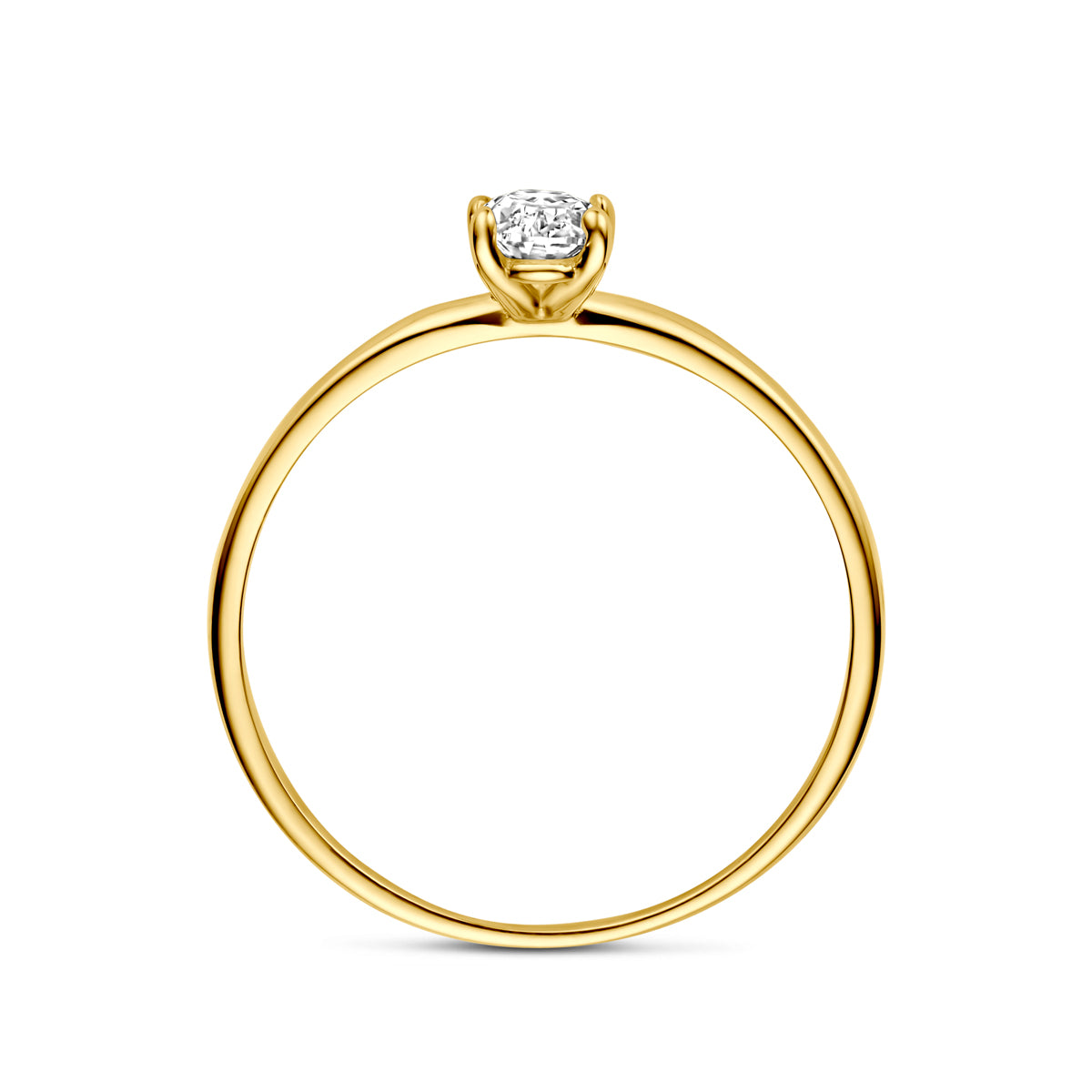 9K Ring Zirkonia 9K Gelb