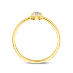 Ring Zirkonia 14K Gelbgold