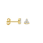 Ohrstecker Zirkonia 14K Gelbgold