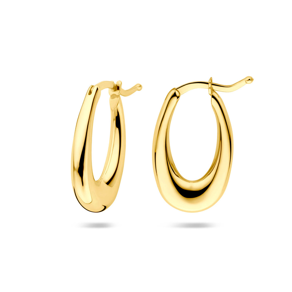 oorringen 20 mm 14K geelgoud - bol