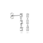 oorhangers zirkonia 20,5 mm zilver gerhodineerd