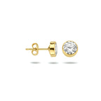 Ohrstecker Zirkonia 14K Gelbgold