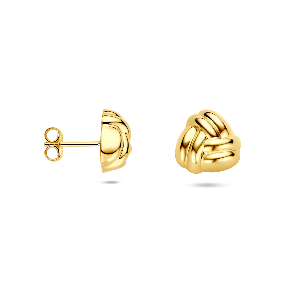oorknoppen 11 mm 14K geelgoud