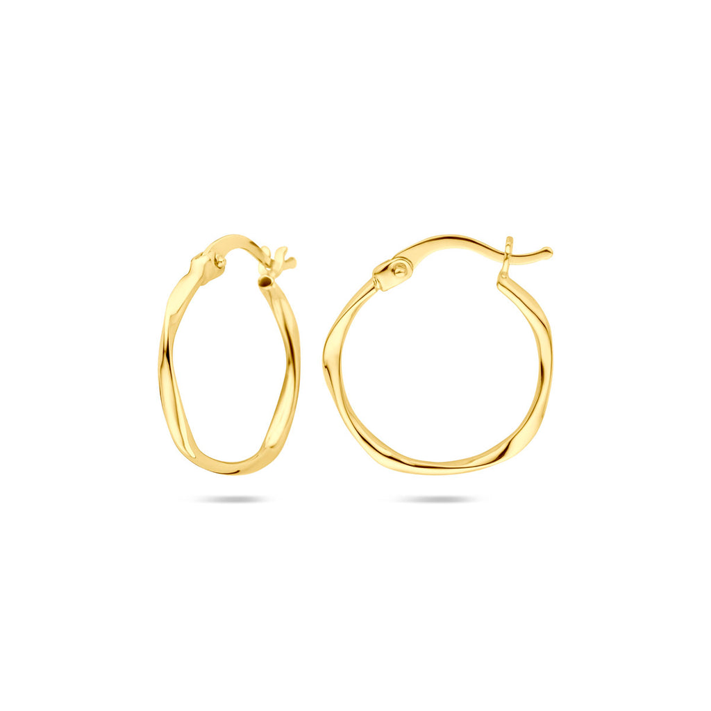 oorringen 20 mm 14K geelgoud