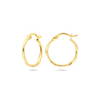 oorringen 20 mm 14K geelgoud