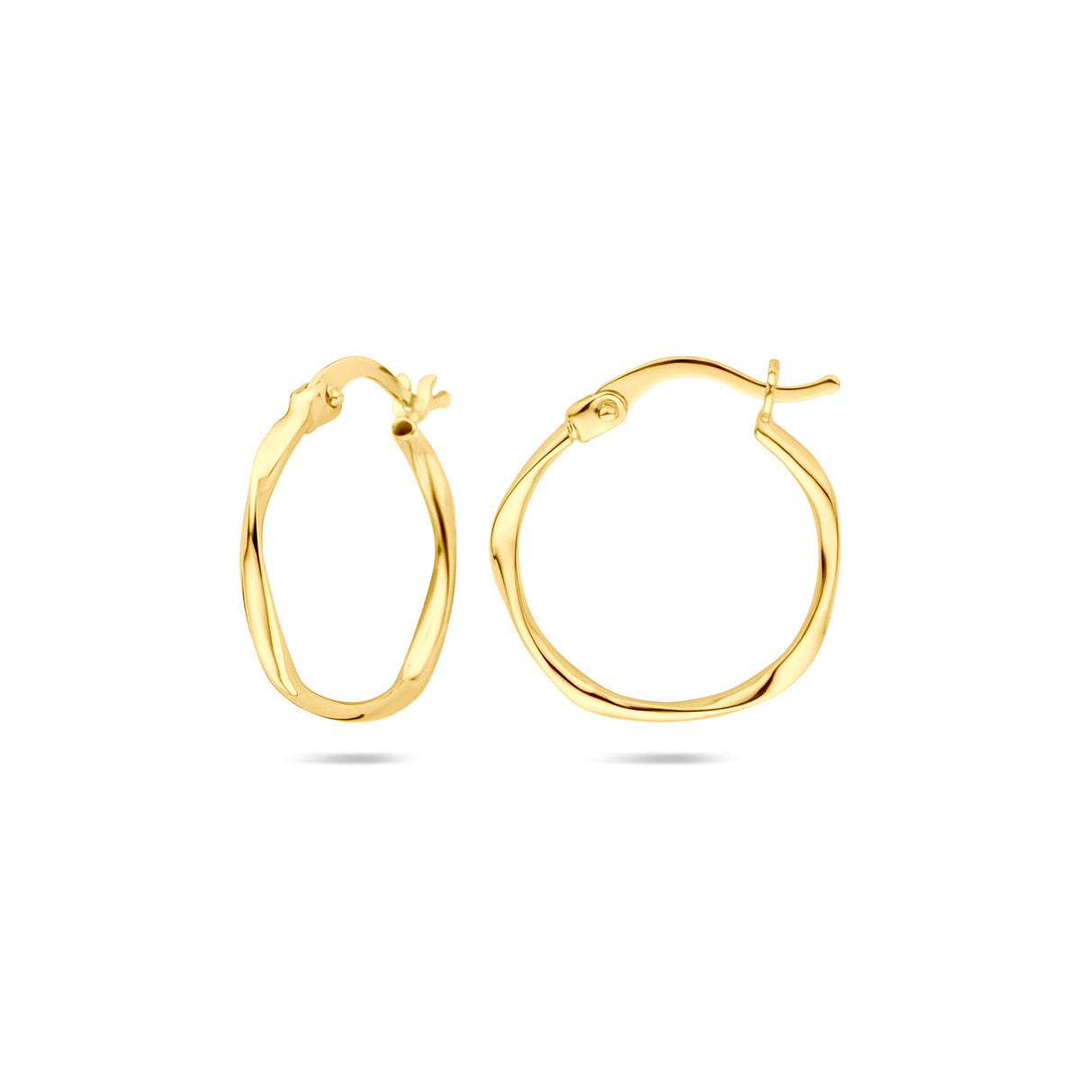 oorringen 20 mm 14K geelgoud