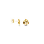 Ohrstecker Zirkonia 6 mm 14K Gelbgold