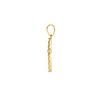 Anhänger Kreuz Zirkonia 13,5 mm 14K Gelbgold