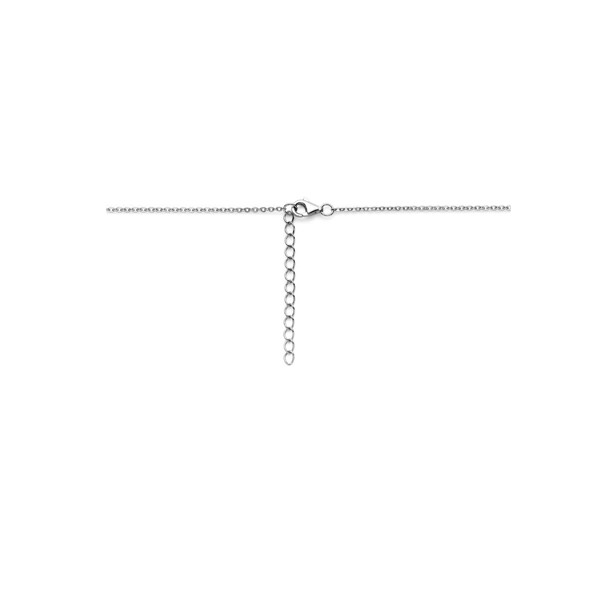 Halskette Emaille-Herzen 36 + 4 cm rhodiniertes Silber
