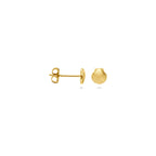 Muschel-Ohrstecker aus 14-karätigem Gelbgold