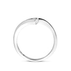 Ring Zirkonia Poly/Silber matt rhodiniert