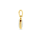 hanger groen amethist 14K geelgoud