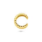 earcuff 13,5 mm 1 micron zilver verguld (geel)