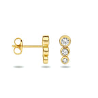 Ohrstecker Zirkonia 14K Gelbgold