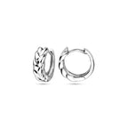klapoorringen 12,5 mm zilver gerhodineerd