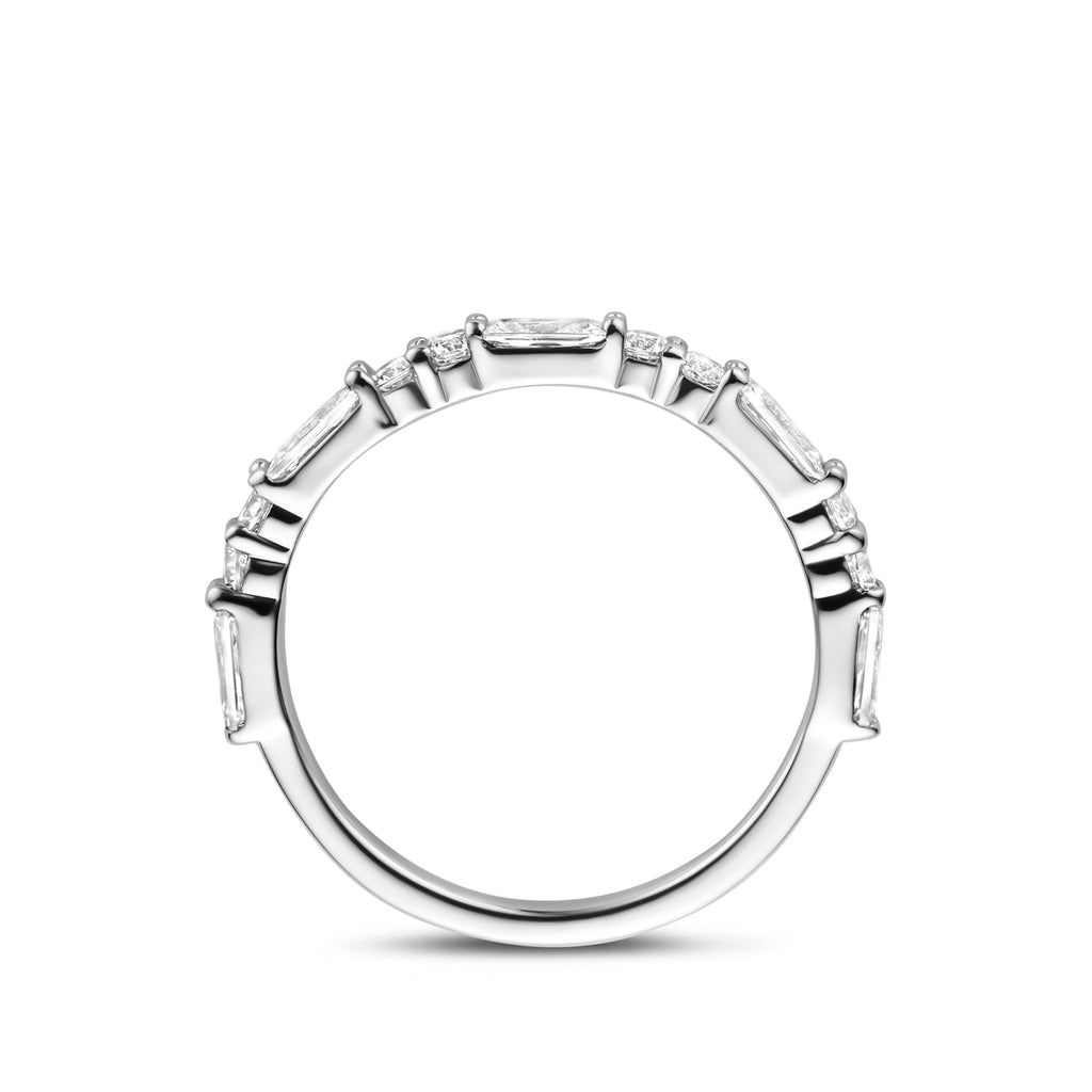 Ring Zirkonia Silber rhodiniert