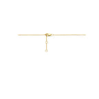 collier hartje diamant 0.05ct h si 41 - 42,5 - 43,5 cm 14K geelgoud