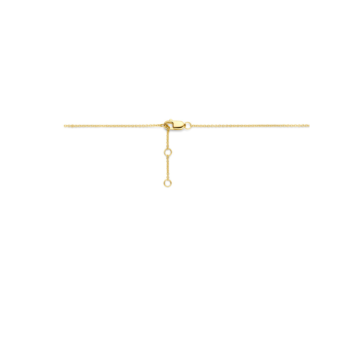 collier hartje diamant 0.05ct h si 41 - 42,5 - 43,5 cm 14K geelgoud