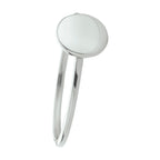 ring rondje zilver gerhodineerd
