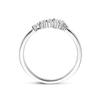 ring zirkonia zilver gerhodineerd