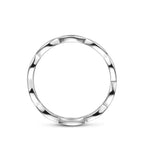 ring schakel zilver gerhodineerd