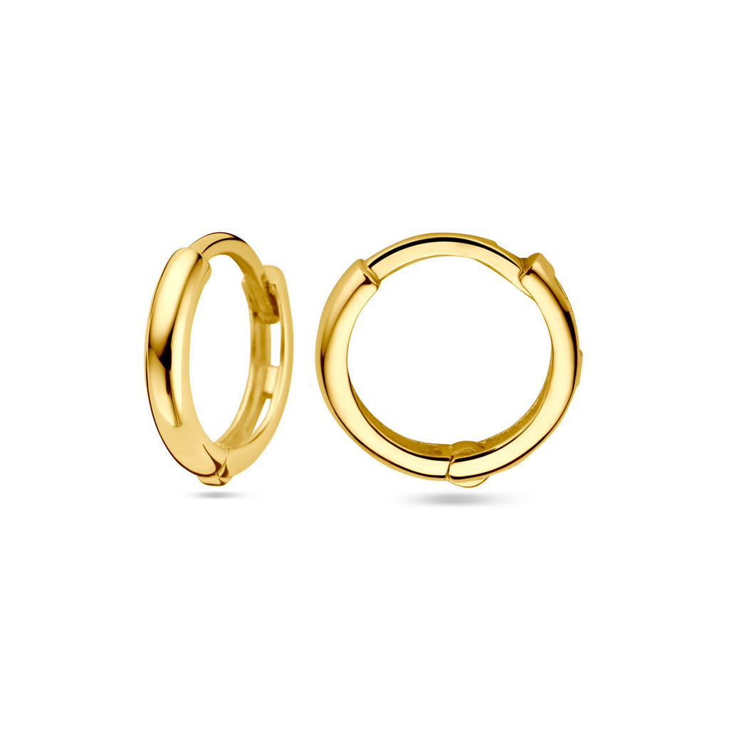 9 Karat Klappcreolen 11 mm 9K Gelb
