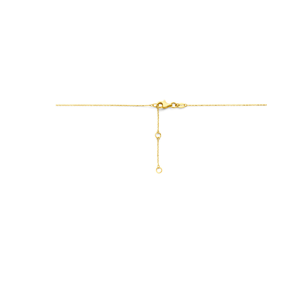 collier hartjes 41 - 43 - 45 cm 14K geelgoud