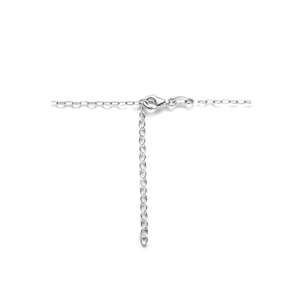 Halskette synth. Perle 3,0 mm Silber rhodiniert