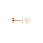 Ohrstecker Dreieck 4 mm 14K Roségold
