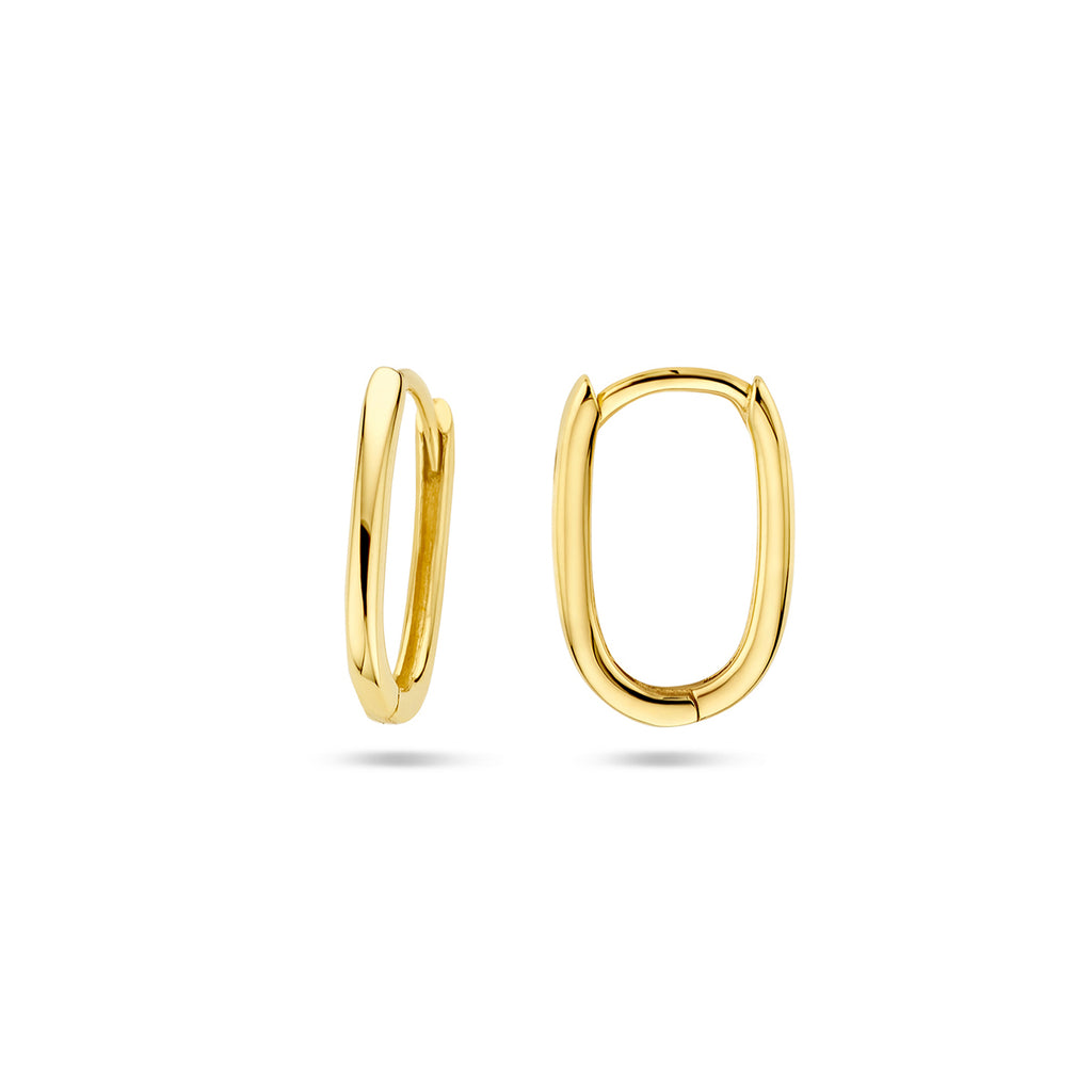 klapoorringen paperclip 14 mm 14K geelgoud