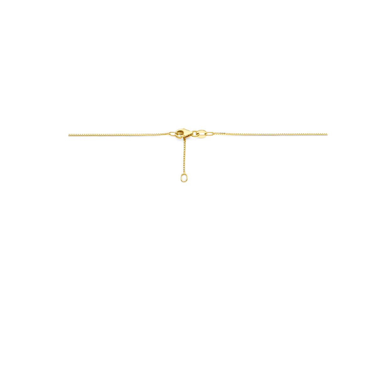 Halskette mit synth. Geburtsstein 42 + 2 cm 14K Gelbgold