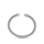 klemband tubogas zirkonia 7,5 mm zilver gerhodineerd